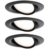 Paulmann 93082 Set Nova Plus LED-inbouwlamp LED 6 W Zwart - thumbnail