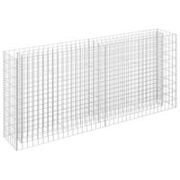 Gabion plantenbak verhoogd 180x30x90 cm gegalvaniseerd staal - thumbnail