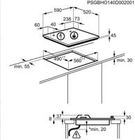 Electrolux EGS6436WW Wit Ingebouwd Gaskookplaat 4 zone(s) - thumbnail
