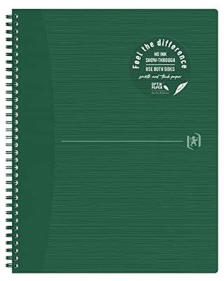 Spiraalblok oxf origin a4+ lijn 140pag 80gr groen | 5 stuks