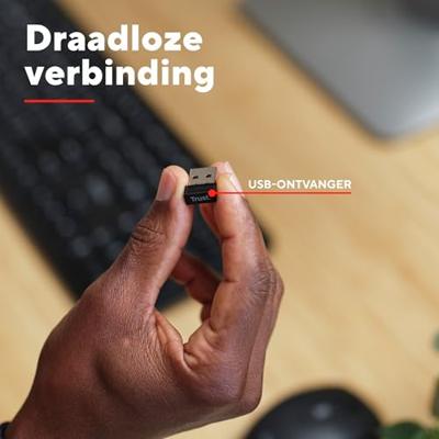 Trust Ody II Draadloos toetsenbord Toetsenbord Zwart