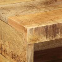 Tv-meubel wandmontage 80x30x19 cm massief ruw mangohout - thumbnail