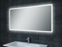 Badkamerspiegel Quatro | 80x60 cm | Rechthoekig | Directe en indirecte LED verlichting | Touch button | Met verwarming - thumbnail