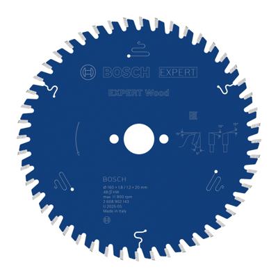 Bosch Accessoires EXPERT Wood Cirkelzaagblad | 160 x 1,8/1,2 x 20 mm | T48 - 2608902143
