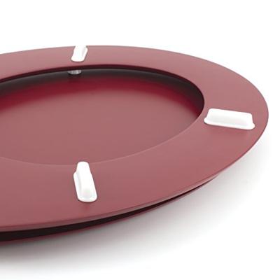 GELCO DESIGN Toiletzitting Dolce - Roestvrij stalen scharnieren - Gegoten hout - Kardinaalrood