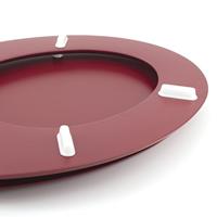 GELCO DESIGN Toiletzitting Dolce - Roestvrij stalen scharnieren - Gegoten hout - Kardinaalrood - thumbnail