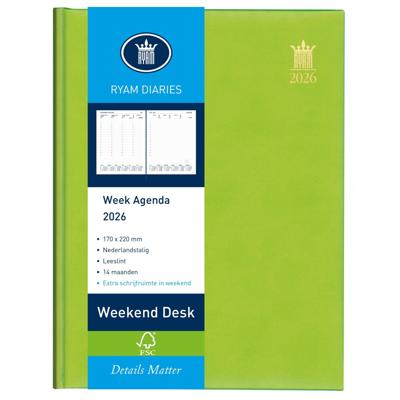 Agenda 2026 Ryam Weekplan Weekend Desk Lazio 7dagen/2pagina's assorti Agenda 2026 Ryam Weekplan Weekend Desk Lazio 7dagen/2pagina's assorti
