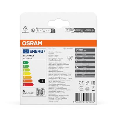 OSRAM HOMELIGHTING 4058075429680 LED-lamp Energielabel F (A - G) E14 Kaars 4.9 W = 40 W Neutraalwit (Ø x h) 37 mm x 100 mm Niet dimbaar 3 stuk(s) OSRAM HOMELIGHTING 4058075429680 LED-lamp Energielabel F (A - G) E14 Kaars 4.9 W = 40 W Neutraalwit (Ø x h) 37 mm x 100 mm Niet dimbaar 3 stuk(s)