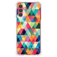 Samsung Galaxy A13 5G | A04s Doorzichtige Silicone Hoesje Geruit - thumbnail