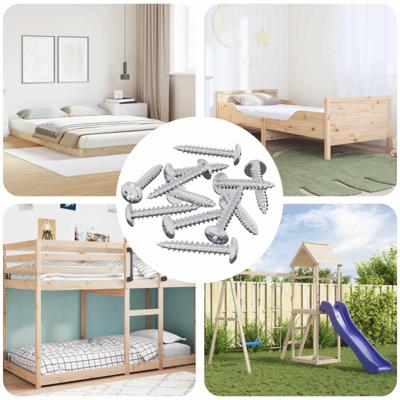 VidaXL Zelftappende nagel 12 pcs verzinkt 4 x 25 mm staal