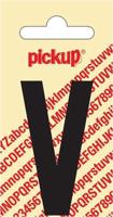 Plakletter Nobel Sticker zwarte letter V amsterdam Pickup - Pickup - thumbnail