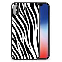 iPhone X | Xs Dierenprint Telefoonhoesje Zebra - thumbnail