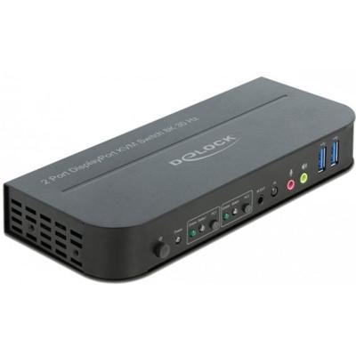 DeLOCK DisplayPort 1.4 KVM Switch 8K 30Hz met USB 3.0 en Audio kvm-switch DeLOCK DisplayPort 1.4 KVM Switch 8K 30Hz met USB 3.0 en Audio kvm-switch