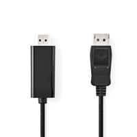Nedis DisplayPort-Kabel | DisplayPort Male naar HDMI | 1 m | 1 stuks - CCGB37100BK10 CCGB37100BK10 - thumbnail