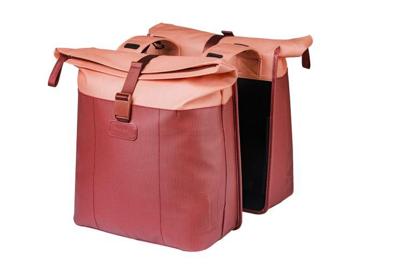 BASIL Tas vive dubbel bordeaux/roze | 35l