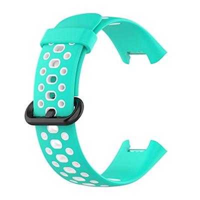 Tweekleurige sportband - Mintgroen met wit - Xiaomi Redmi Watch 2 (Lite) Tweekleurige sportband - Mintgroen met wit - Xiaomi Redmi Watch 2 (Lite)