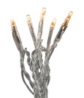 Micro LED lichtsnoer transparant met 100 extra warm witte lampen - thumbnail