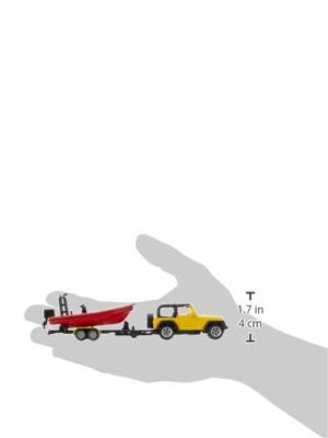 Siku 1658 jeep met boot - thumbnail