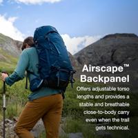 Osprey Kestrel 68 Backpack Heren Black S/M - thumbnail