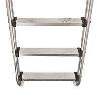 Zwembadladder met 3 sporten 120 cm roestvrij staal 304 - thumbnail