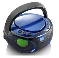 Lenco Boombox SCD-550 Blauw draagbaar met discolichteffect, FM-radio, USB Playback, Bluetooth, AUX-ingang, hoofdtelefoonaansluiting Blauw,Blauw/Zwart - thumbnail