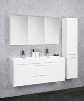 Badkamermeubelset Differnz Somero Met Keramiek Wastafel 120 cm Hoogglans Wit Differnz - thumbnail