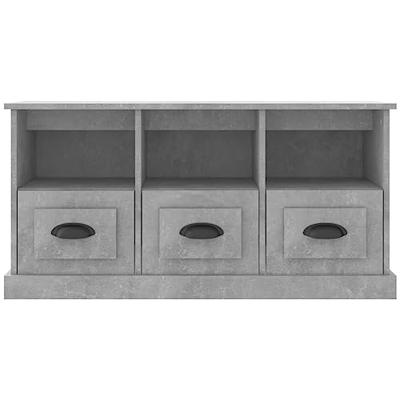 Tv-meubel 100x35x50 cm bewerkt hout betongrijs