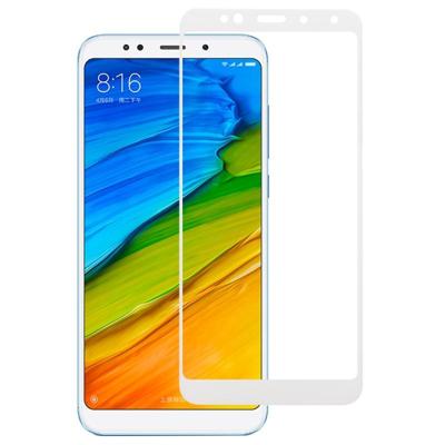 0 33 mm 9H 2.5D volledig scherm volledig zelfklevende gehard glas Film voor Xiaomi Redmi 5 Plus(White)