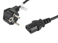 Lanberg CA-C13C-11CC-0018-BK electriciteitssnoer Zwart 1,8 m C13 stekker CEE7/7 - thumbnail