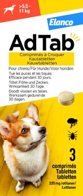 Elanco AdTab kauwtabletten hond (>5,5 - 11 kg)