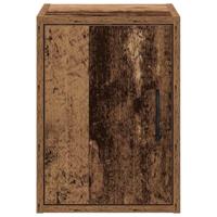 Garage wandkasten 2 st bewerkt hout oud hout - thumbnail
