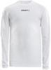 Craft 1906860 Pro Control Compression Tee LS JR - White - 122/128