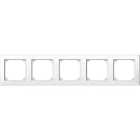 Merten S-Smart afdekraam 5-voudig Polarwit glanzend 478519 - thumbnail