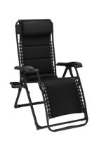 Barletta Relax Tuinstoel Zwart Travellife Buitengewoon de Boet - Buitengewoon de boet - thumbnail