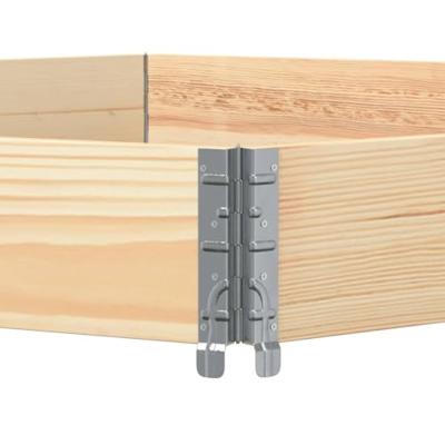 VidaXL Verhoogde plantenbak zeshoekig 160x160 cm massief grenenhout