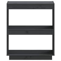 Boekenkast 60x35x71 cm massief grenenhout grijs - thumbnail