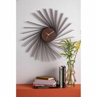 Karlsson - Wall clock Helix XL dark wood veneer - thumbnail