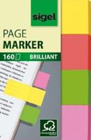 Sigel Plakmarker HN630 4 blokken/pak Geel, Groen, Oranje, Roze - thumbnail
