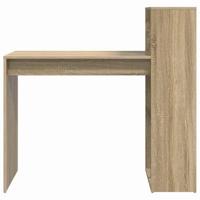 Bureau met plank Sonoma eiken 108 x 55 x 103.5 cm Bewerkt hout - thumbnail