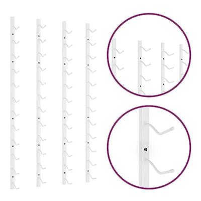 Wijnrekken 2 st voor 12 flessen wandmontage ijzer wit