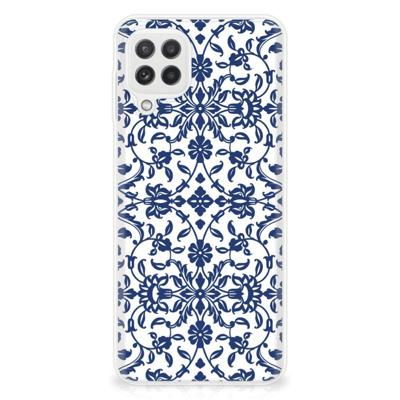 Samsung Galaxy A22 4G | M22 | TPU Case | Flower Blue Samsung Galaxy A22 4G | M22 | TPU Case | Flower Blue