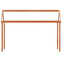 Kinderbedhuisje 207x80,5x151,5 cm massief grenenhout wasbruin - thumbnail