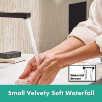 Hansgrohe Tecturis E ééngreeps wastafelkraan 210 Fine CoolStart met draaibare uitloop en PushOpen afvoerplug, mat zwart - thumbnail