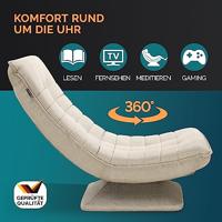 Relax Lounger Aberdeen Stof Creme - thumbnail