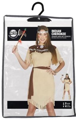 Vrouwelijk indianen kostuum