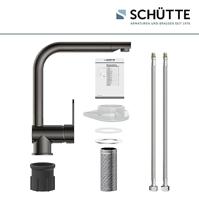 Keukenmengkraan Schutte Rio Hoge Draaibare Uitloop Glanzend Grafiet Schütte - thumbnail