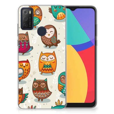 Alcatel 1S (2021) | TPU Hoesje | Vrolijke Uilen