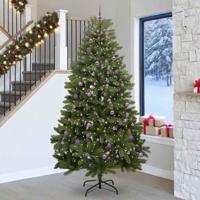 VidaXL Kunstkerstboom met 300 led groen 270 cm pvc en metaal - thumbnail