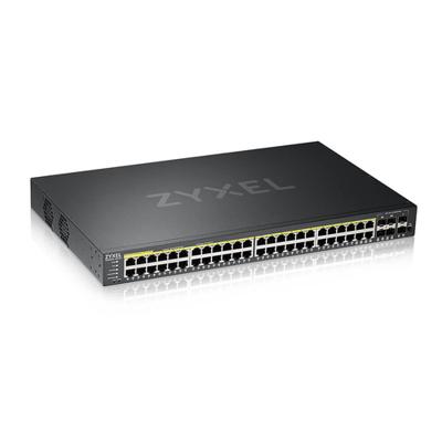 Zyxel GS2220-50HP-EU0101F netwerk-switch Managed L2 Gigabit Ethernet (10/100/1000) Zwart Power over