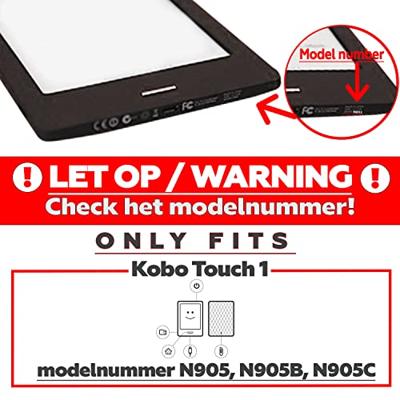 Lunso - Kobo Touch 1 (6 inch) - flip hoesje - Blauw Lunso - Kobo Touch 1 (6 inch) - flip hoesje - Blauw